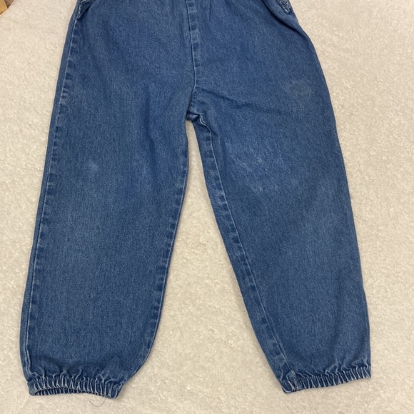 Vintage Oshkosh bow back striped accent overalls size 4 - Picture 3 of 8